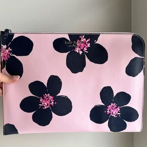 Kate Spade Pink Floral Zip Pouch